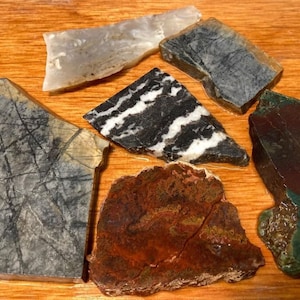 Jaspis Achat Rough Rock Slab Lot