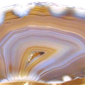 Brazil Translucent Blue Banded Agate - Rough Rock Slab