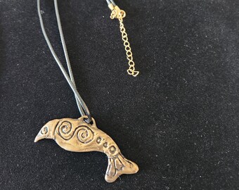 Bronze Bird Pendant /Unique Necklace/Bronze Bird Jewelry/ Unique Bronze Gift/Original Lost Wax Cast/ Flying Bird/Bronze /Jewelry/OOAK