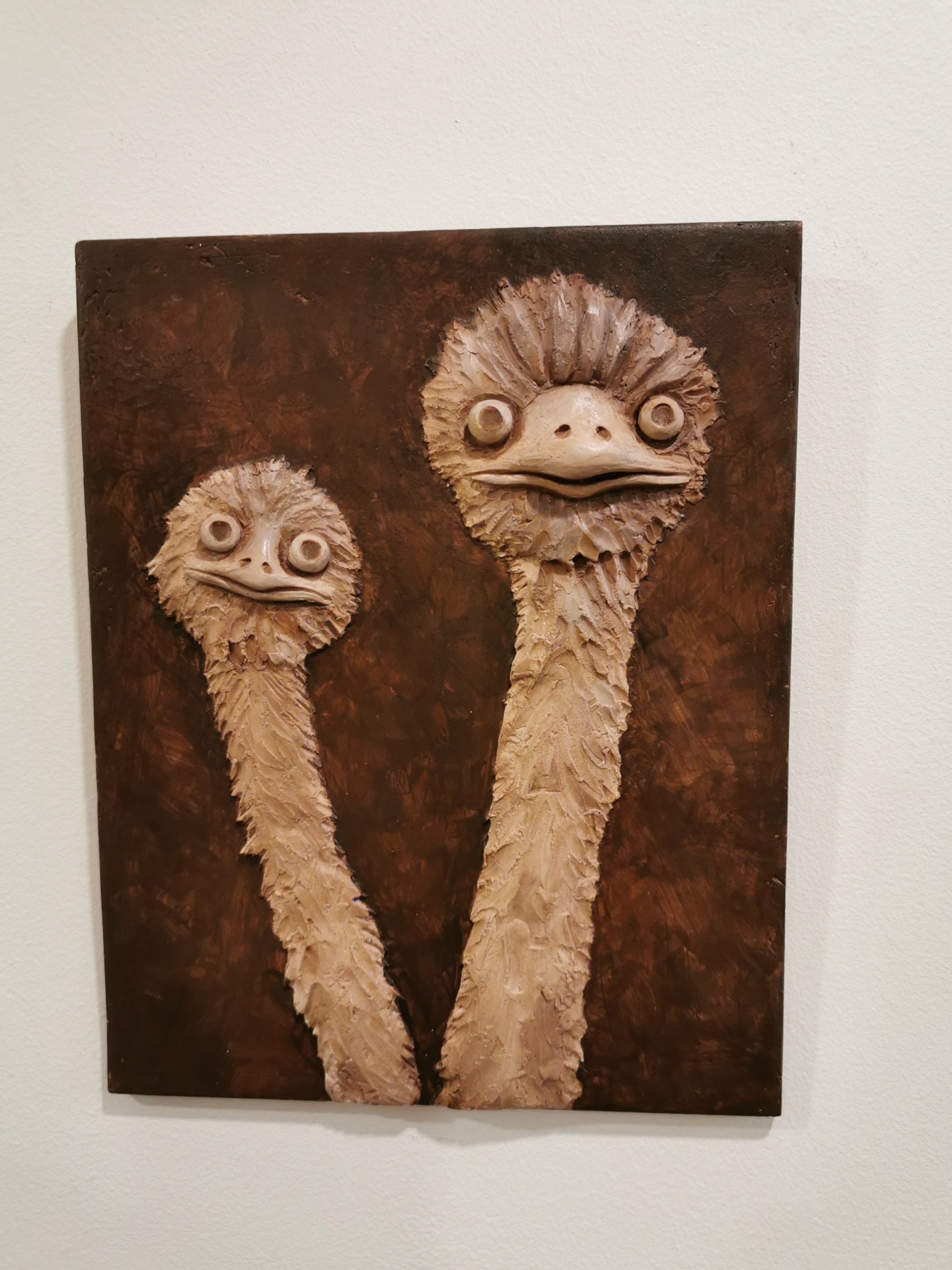 Two Ostriches/ Funny Ostriches/ Ostrich Stare/ Ostrich Wall Etsy