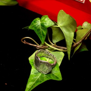 Spoon Wrap Ring made from antique silverplate silverware
