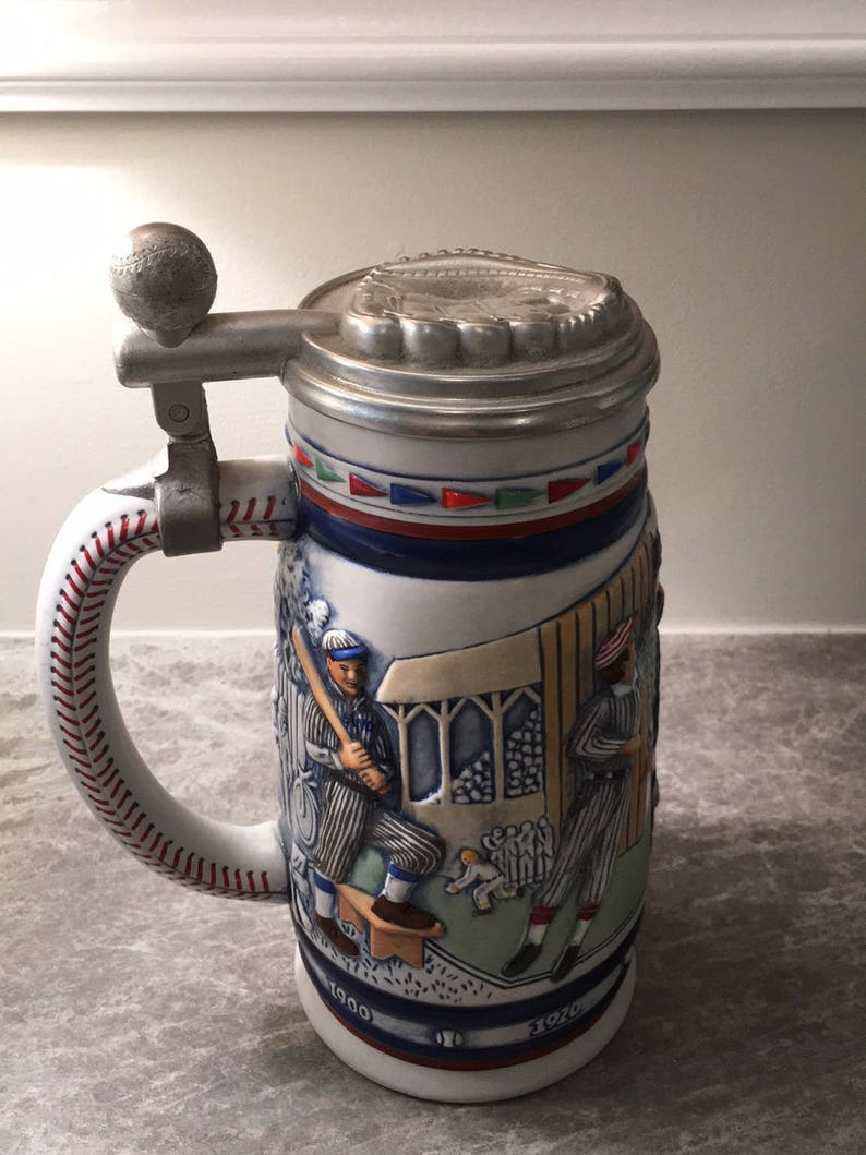 Avon Collectible Baseball Themed Beer Stein Etsy