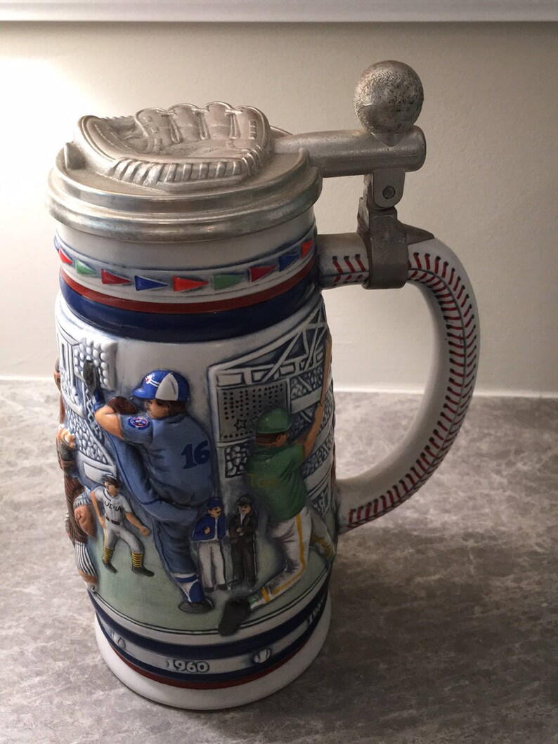 Avon Collectible Baseball Themed Beer Stein Etsy