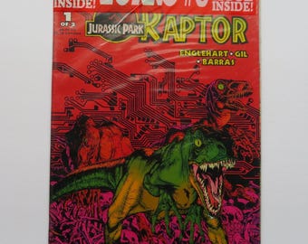 Jurassic Park #1 Comic: Raptor Polybagged w/Zorro 0 promo Topps (1993) IJ