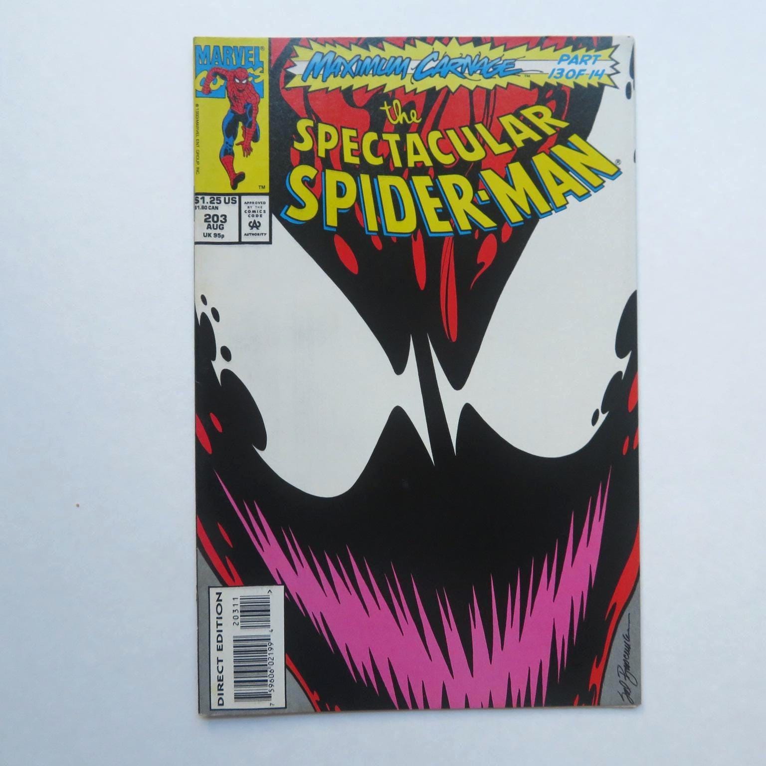 Spectacular Spider-man #203 Comic Book: Maximum Carnage 13 KEY