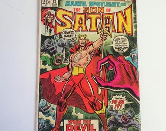 Marvel Spotlight #13 Comic: Son of Satan, John Romita cover (1974) Marvel M