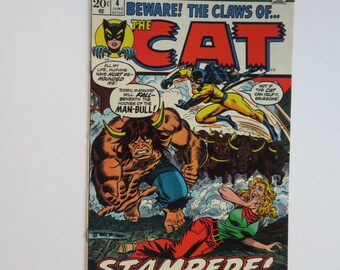 Cat Comic: #4 Final Issue, Stampede, Marvel (1973) OT