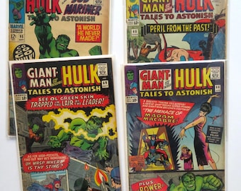 Tales To Astonish Comic Lot: Hulk, Sub Mariner, Giant Man (1965) T