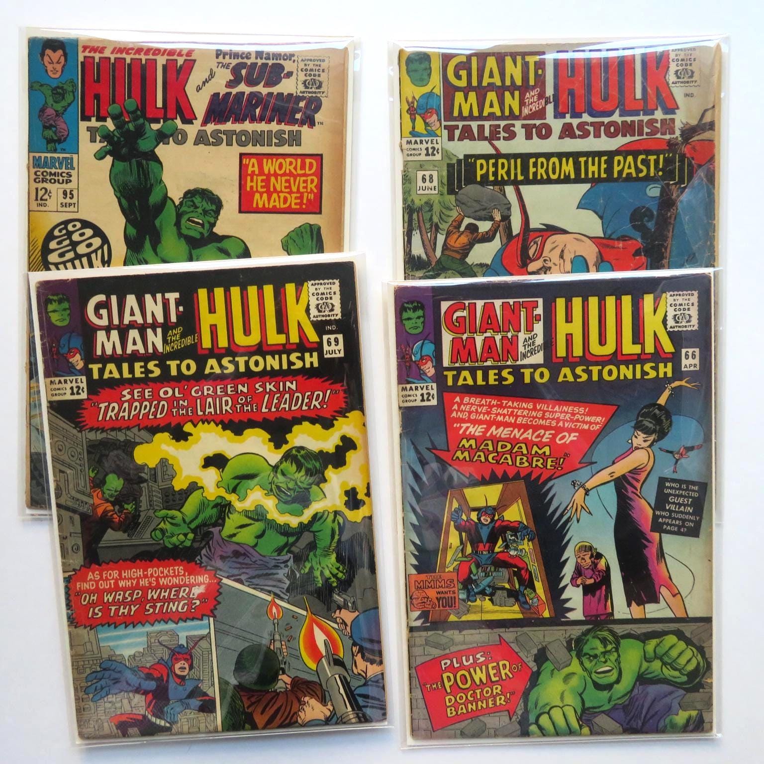 Tales to Astonish Comic Lot: Hulk, Sub Mariner, Giant Man (1965) T - Etsy
