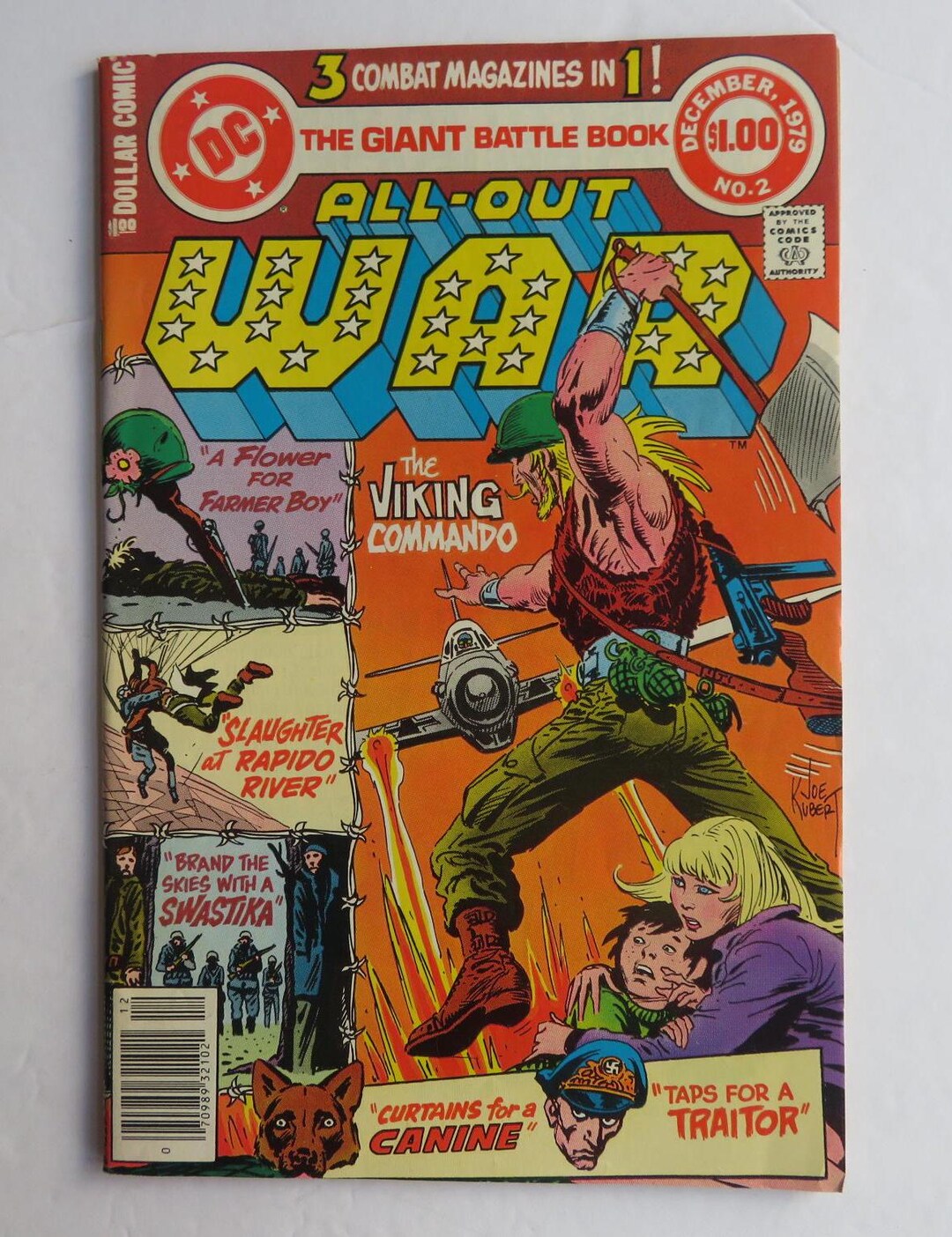 All Out War Giant-sized Comic #2, 4: 1979 DC Viking Commando Issue U ...