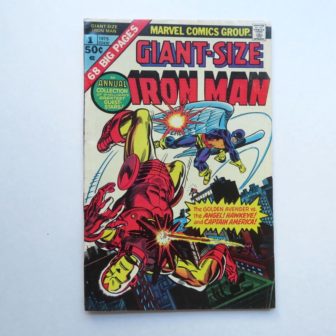 Giant Iron Man #1 Comic Book: Reprints Hawkeye, Captain America
