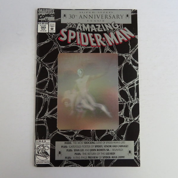 Increíble Spider-Man 365 (1992) Hologram Cover 1st App Spider-Man 2099, Marvel A5