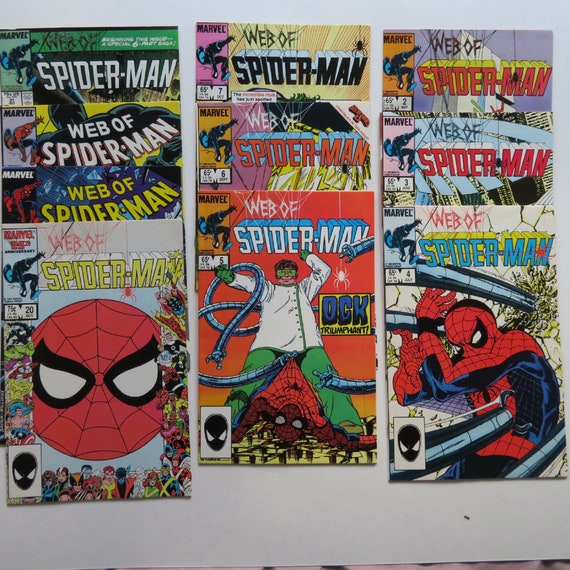 Web of Spider-man 2-7 20 31 39-40 1985 U PICK A Comic 1st 