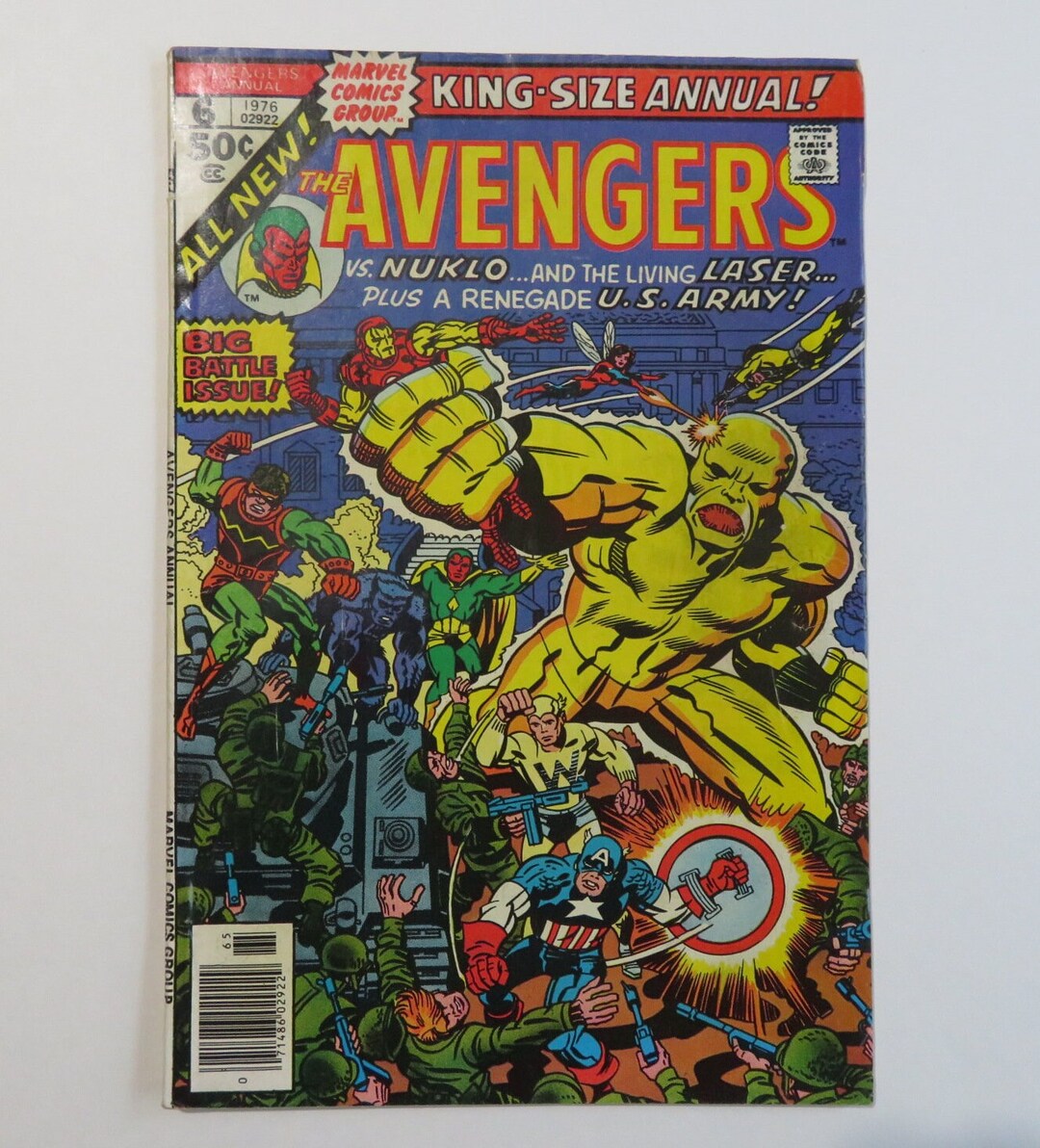 Avengers Comic: Annual #6 King Size, the Whizzer Marvel (1976) A3