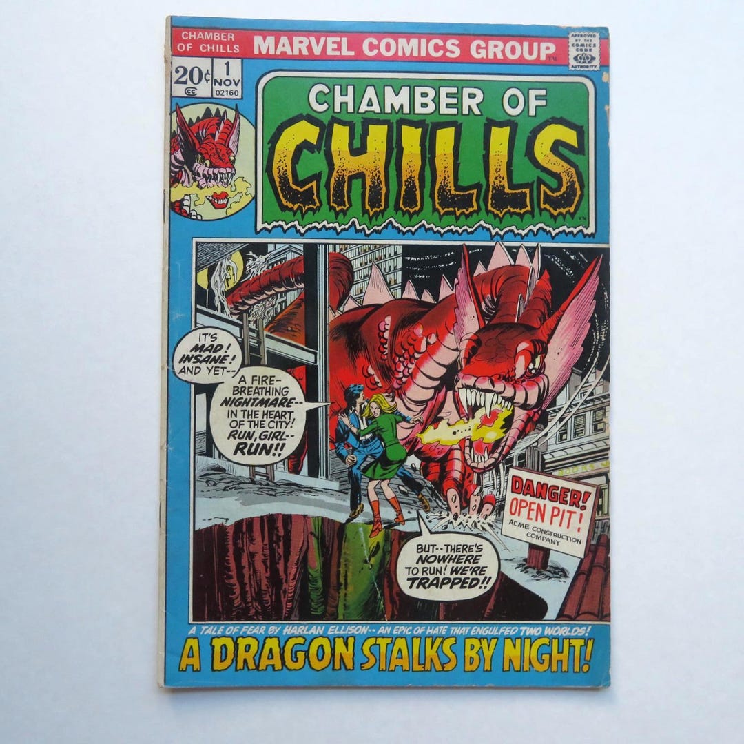 Chamber of Chills Comics 1, 7, 19 (1975) Dragon, Werewolf,