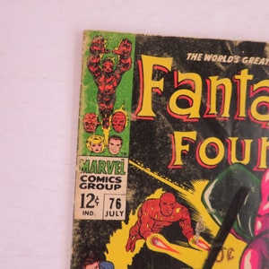 Four #76, 1968 Silver Age Comic, Silver Surfer, Galactus immagine 4