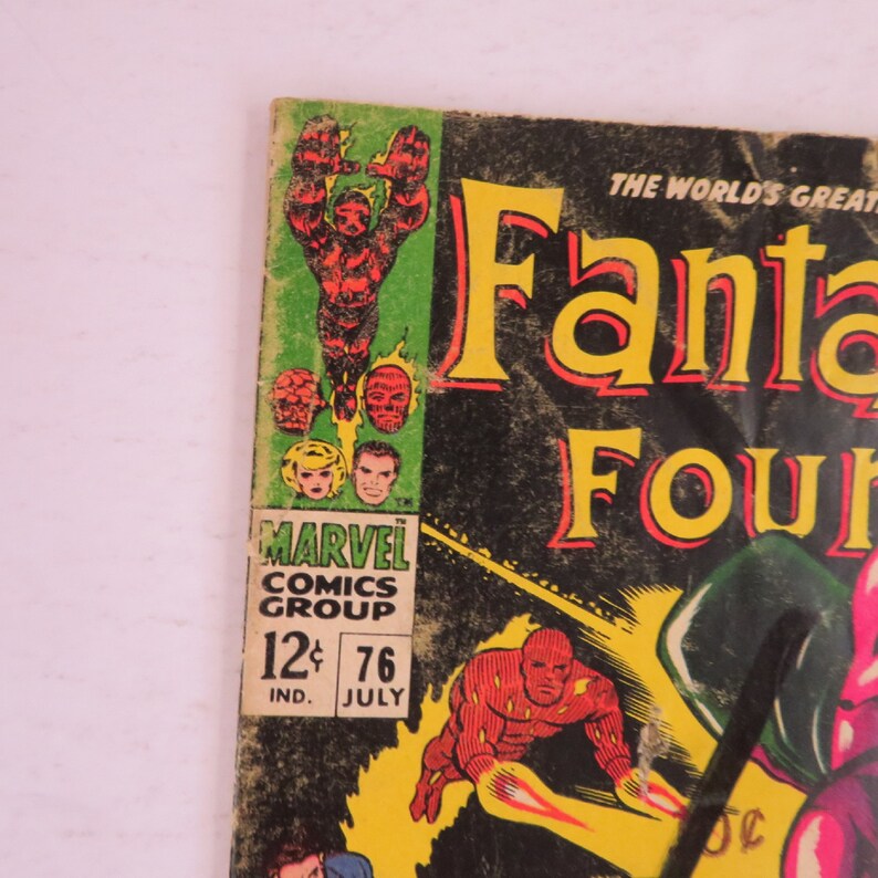 Four #76, 1968 Silver Age Comic, Silver Surfer, Galactus immagine 4