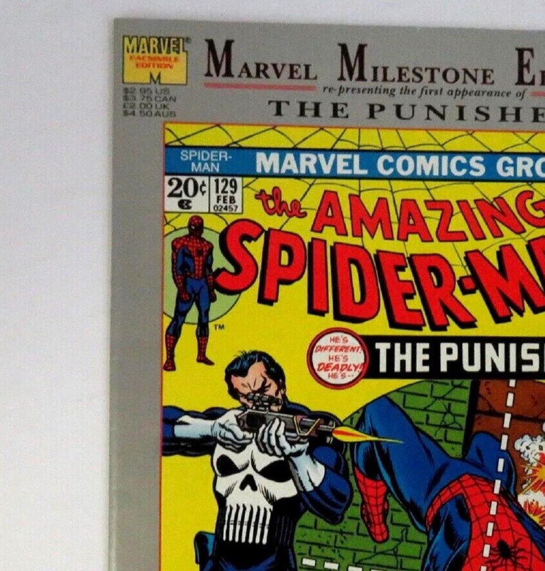 Maverl Rockson Marvel Milestone Edition Comic #129 (1992) Amazing Spiderman, Punisher ...