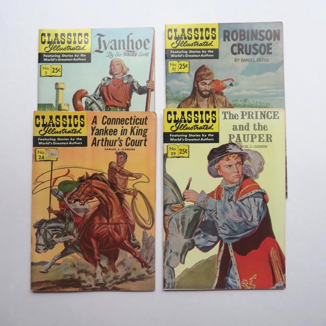 Vintage Classics Illustrated Comic Book, Painted Cover, 1969-1971 - Etsy