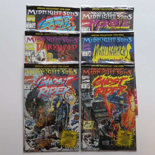 Ghost Rider 28, 31, Rise Of The Midnight Sons 1, 1, 1, 1, (1992) Marvel IJ