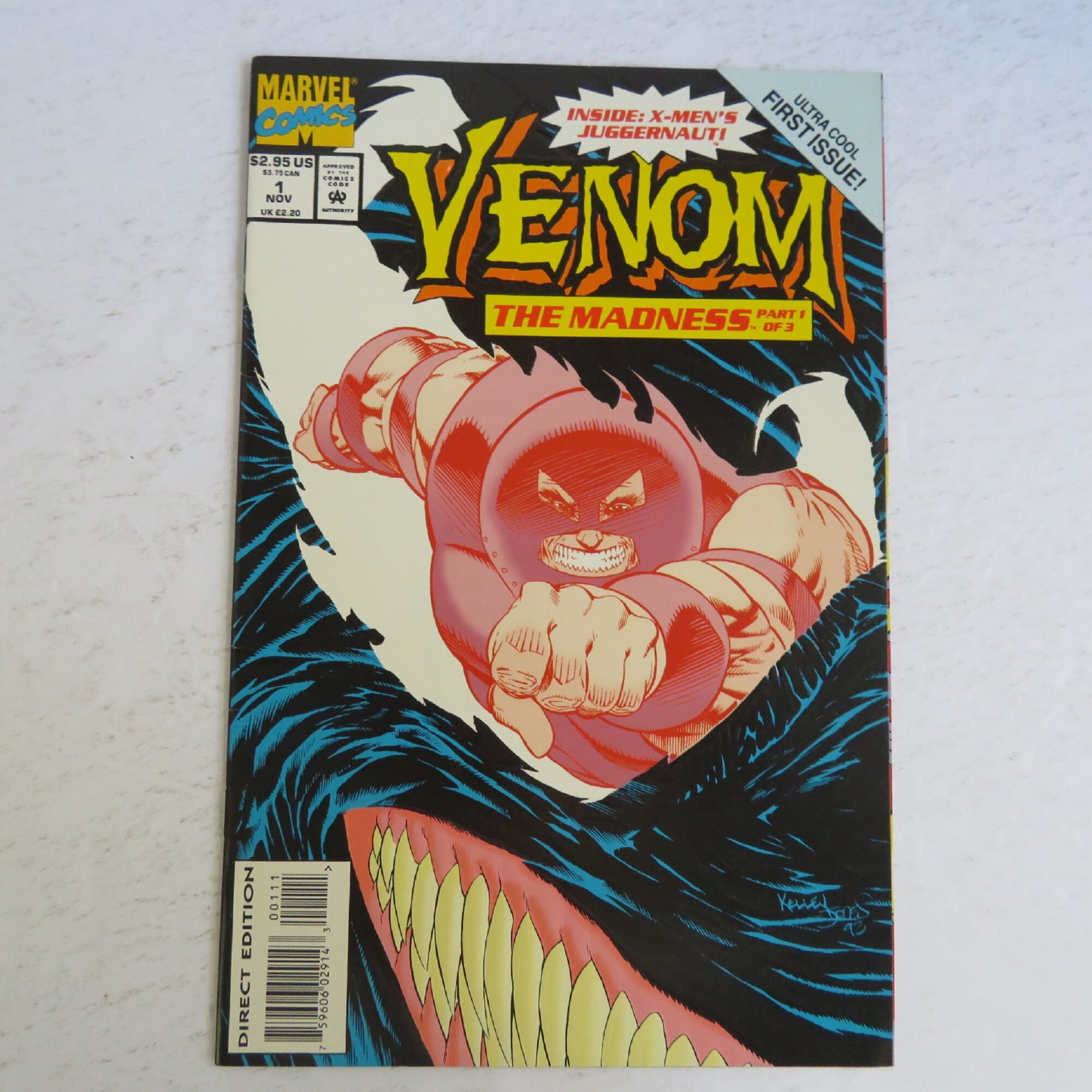 Venom the Madness 1 1993 KEY Venom Vs Juggernaut Embossed - Etsy
