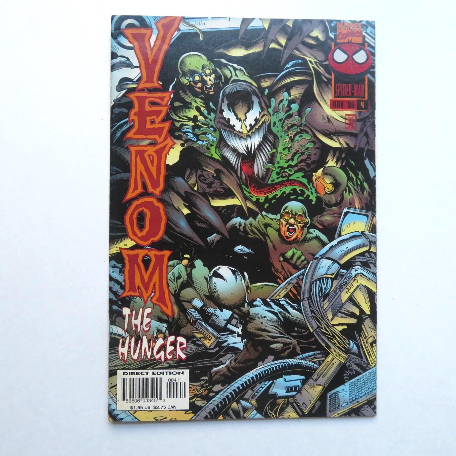 Venom the Hunger #4 Comic: Spiderman, Conclusion Part 4 (1996) WX