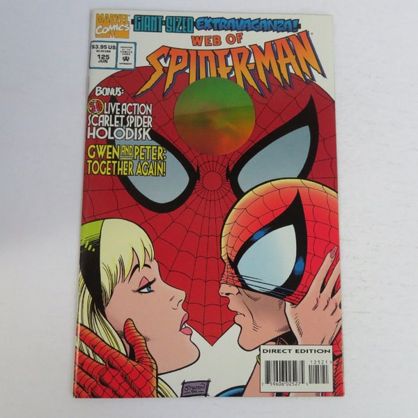Spider-Man 125D (1995) 1st app Green Goblin 3D Holodisk Cover Marvel A4