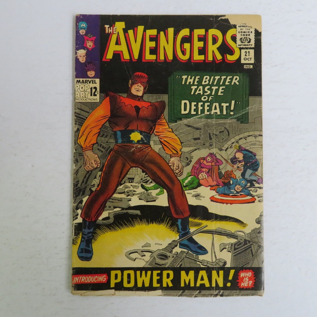 Avengers Comic: #21 Silver Age, 1st App Power Man Erik Josten