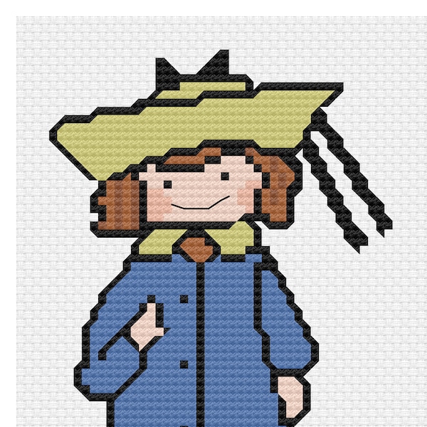 Madeline, a cross stitch pattern inspired by the Ludwig Bemelmans books