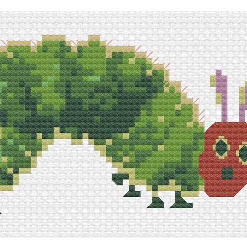 Caterpillar Cross Stitch Pattern Etsy