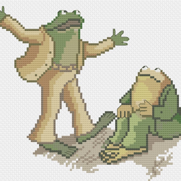 Frog and Toad クロスステッチ - Etsy
