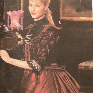 Simplicity 5457 Historic Costumes Victorian 1880 Vintage 2000s Gown Bodice Petticoat Skirt Bustle UNCUT FF sewing pattern bust 30.5 - 42 in