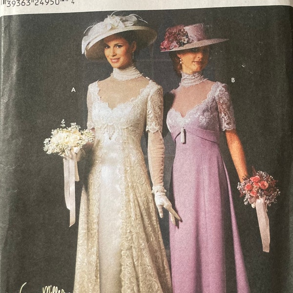 Simplicity 9716 Vintage 2000s Edwardian 1910s Gown Titanic Costume Dress Historical Bridal Wedding UNCUT FF sewing pattern bust 30.5-34 in