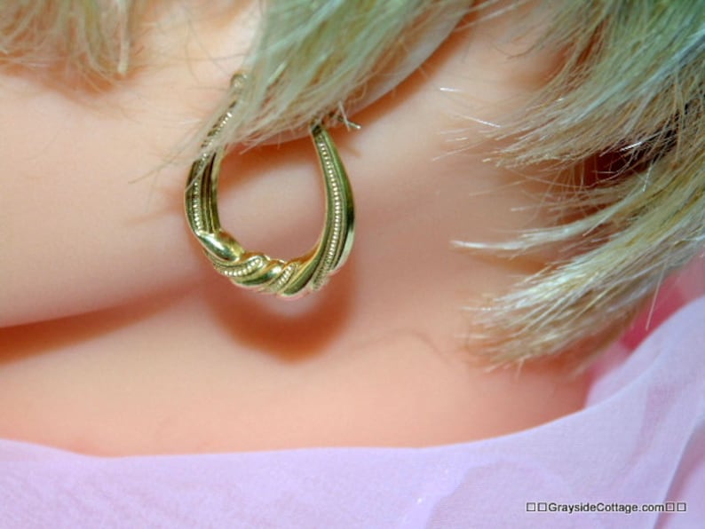 14k Gold Hoop Earrings \u2022 Yellow Gold Earrings \u2022 Gold Hoop Earrings \u2022 Hoop Earrings 14k \u2022 Twisted Hoops \u2022 14k Gold \u2022 FREE SHIPPING!