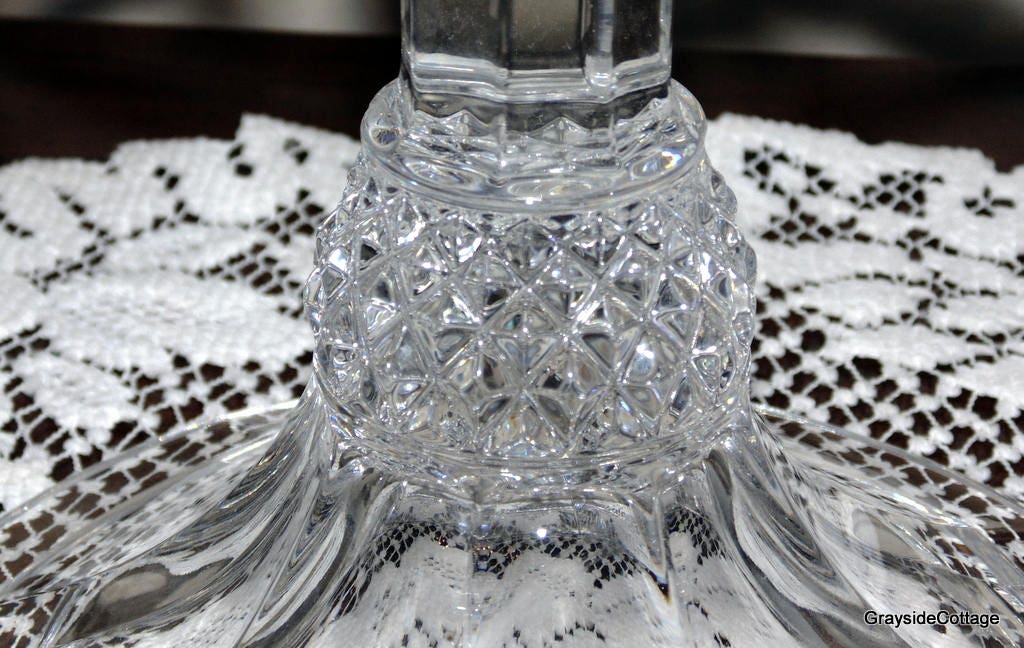 Lead Crystal Candelabra • 3 Light Arms, 3 Bobeches w/14 ...