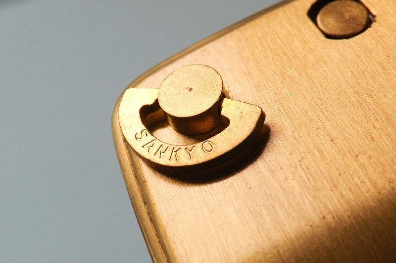 Vintage Music Box Key Chain with a Sankyo Musical Movement. Works