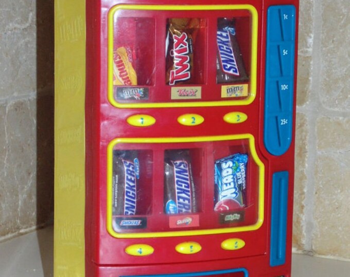 Vintage Candy Dispenser Vending Machine Bank Fun Size Candies Etsy