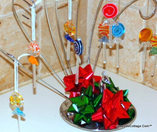 Murano Millefiori Glass Candy Lollipops Set Of 9 Pieces Unique