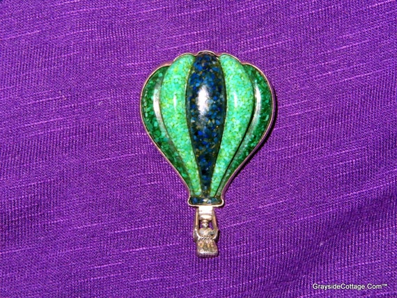 Hot Air Balloon Pendant/Pin • Carolyn Pollack Rel… - image 3