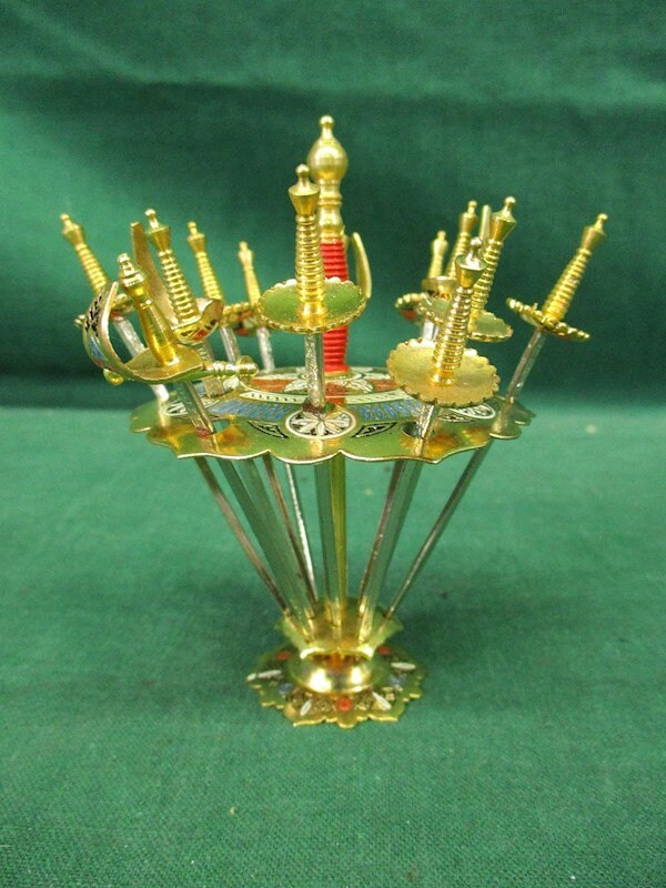 Toledo Swords Cocktail Pick Set of 12 Skewers • Stand Appetizers, Hor d