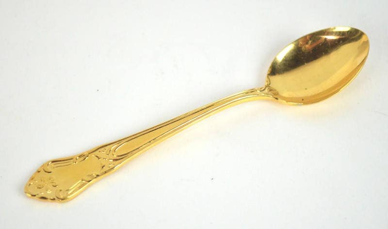 24k Gold Plated Flatware Vintage Janis Collection Demitasse