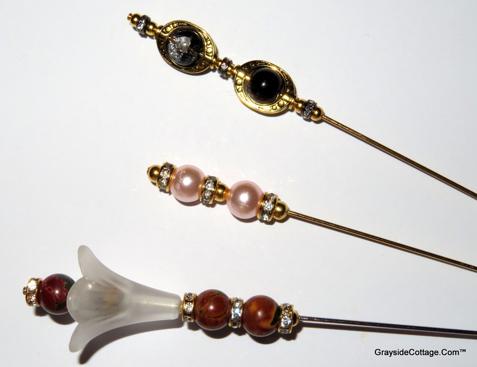 Victorian Pearl & Diamond Hair Pin – Butter Lane Antiques