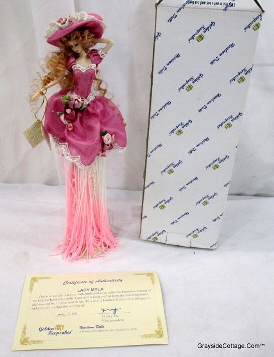 Heirloom Doll Golden Keepsake, Lady Myla, Limited Edition Doll, Number
