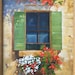 marybrookemyers reviewed Painting of Rustic Window, Italian Window with Flowers, Tuscany Painting, Provence Painting, Original Art, Rustic Italian Scene