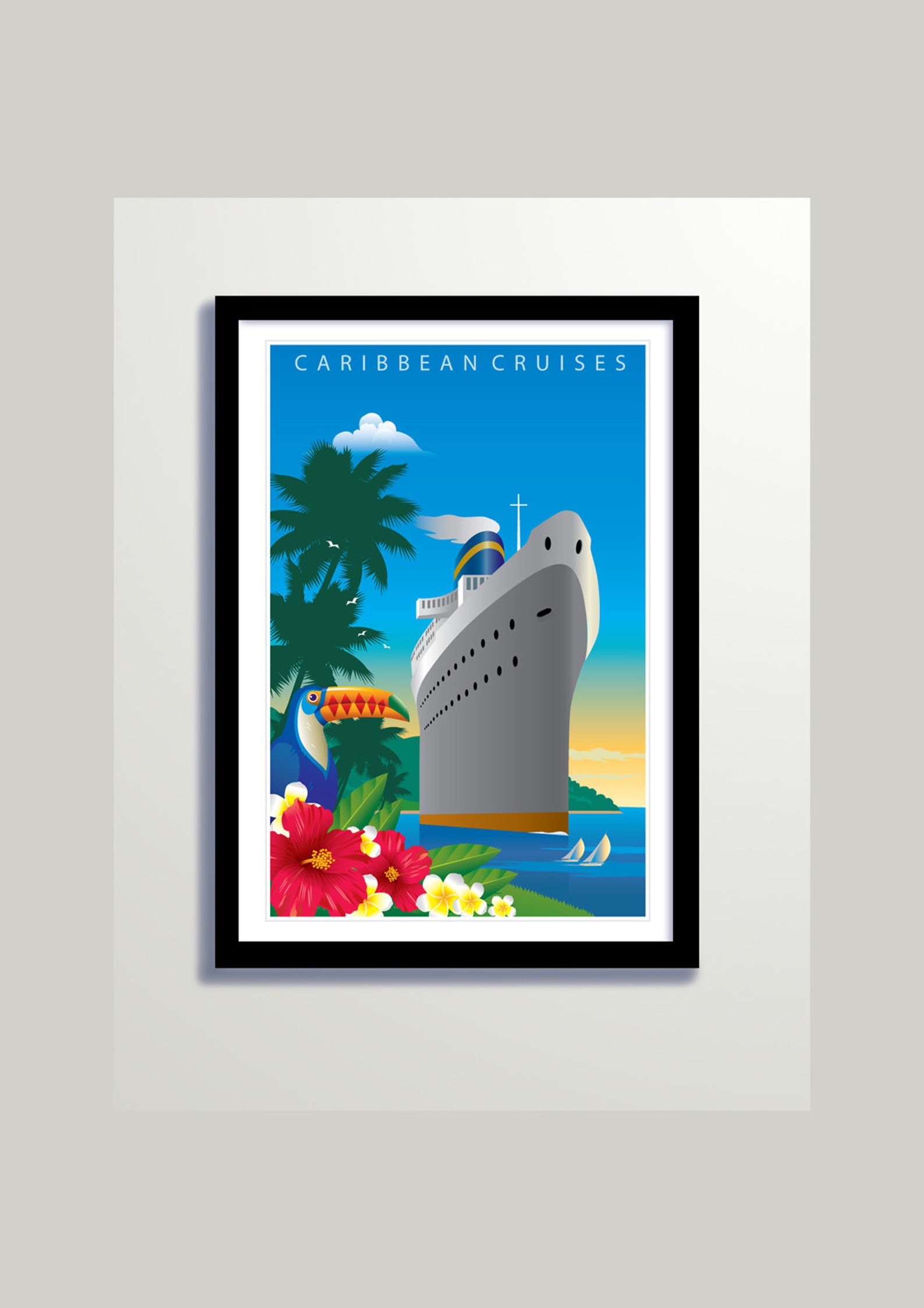Vintage Travel Poster, Vintage Poster, Vintage Travel Print, Travel Poster, Art Deco Poster, Art