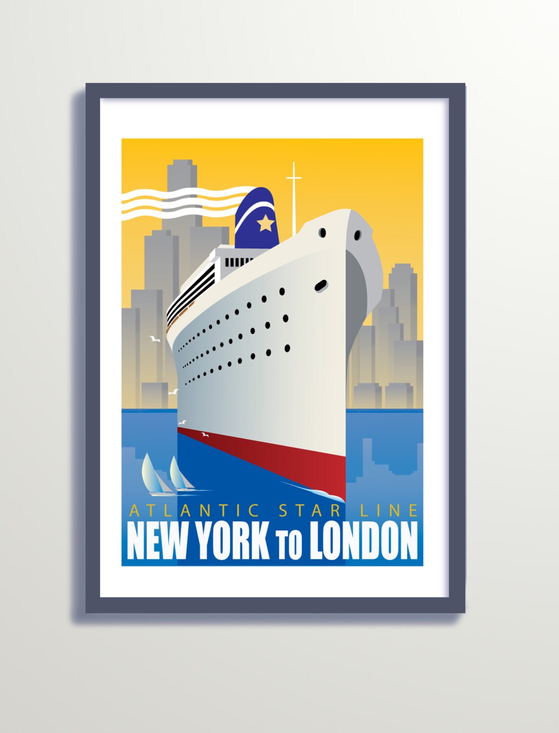 Vintage Travel Poster, Vintage Travel Print, Vintage Travel