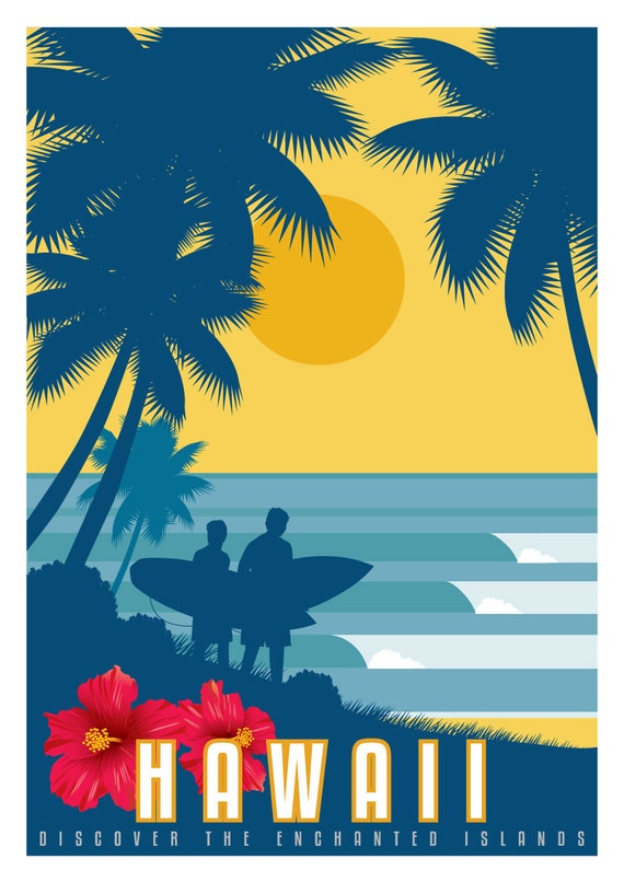 Hawaii Vintage Travel Poster - VINTAGE POSTER