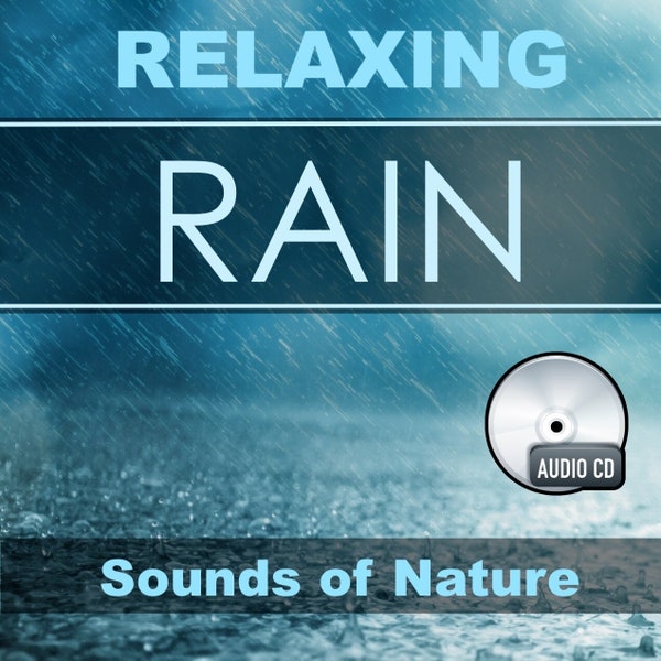 Relaxing Rain Audio CD - Sounds of Nature for Sleep, Background Noise, Stress and Anxiety