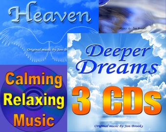3 MUSIC CDs - Calming Relaxing Music for Stress, Anxiety, Panic Attacks, Sleep, Babies, Meditation, Yoga, Zen, Mindfulness, Chill Out, Zen