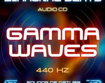 440 Hz gammagolf binaural beats audio-cd: diepe focus en mentale helderheid